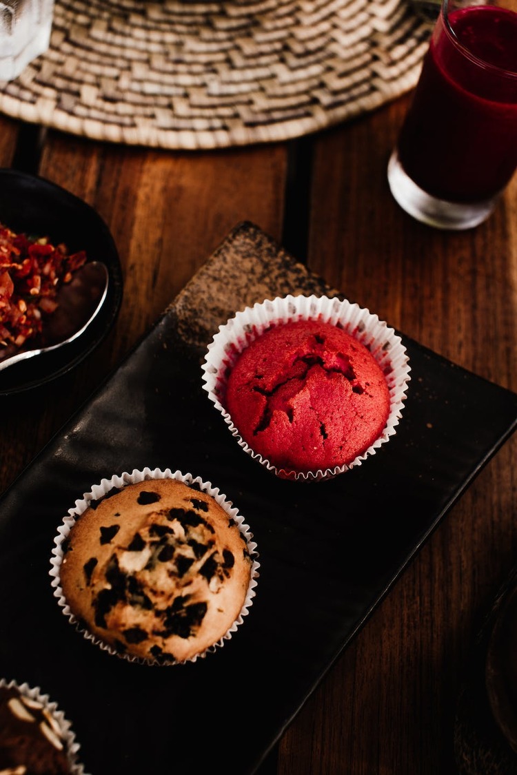 Muffin Recipe - Red Velvet Chocolate Chip Muffins