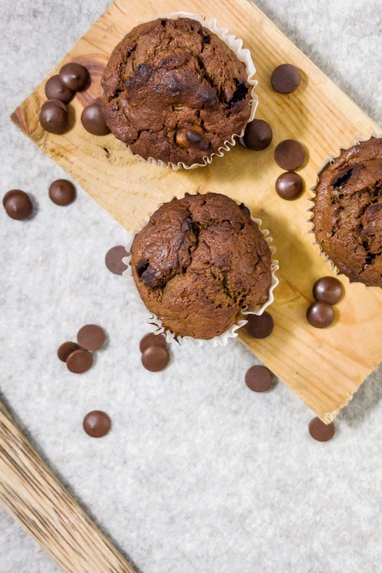 Double Chocolate Chips Muffins Recipe